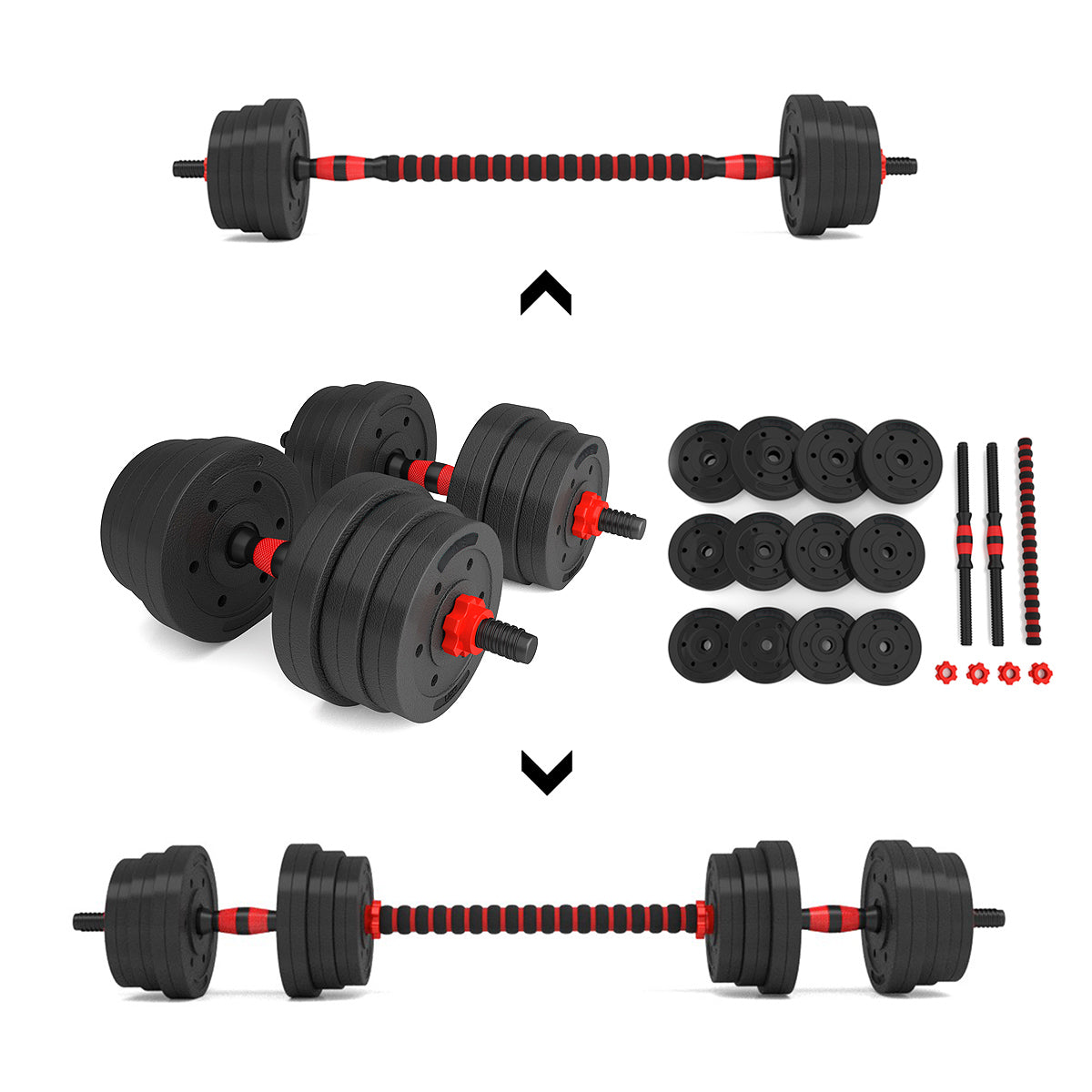 HMS Dumbbells & Halter Set - 20 kg