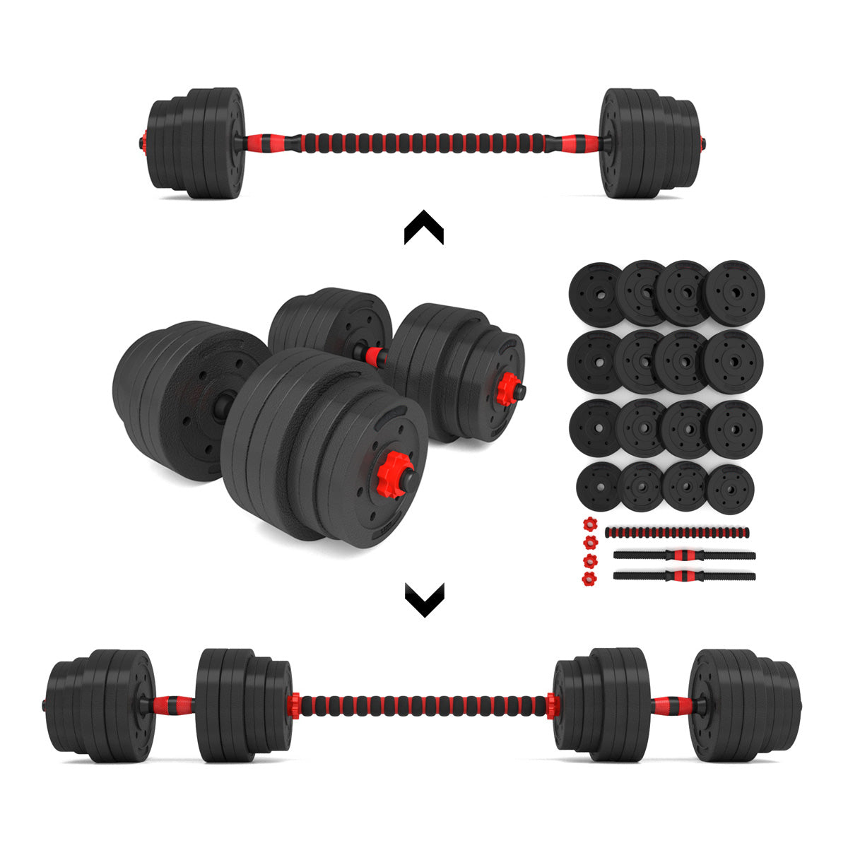 HMS Verstelbare Halter en Dumbbell Set - 40 kg