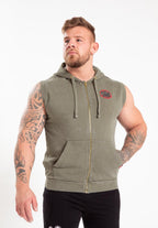 Gorilla Wear Silverdale Mouwloos Vest met Capuchon - Legergroen