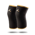 Reeva Powerlifting Knee Sleeves - Knie Bandages - 7 mm - Goud