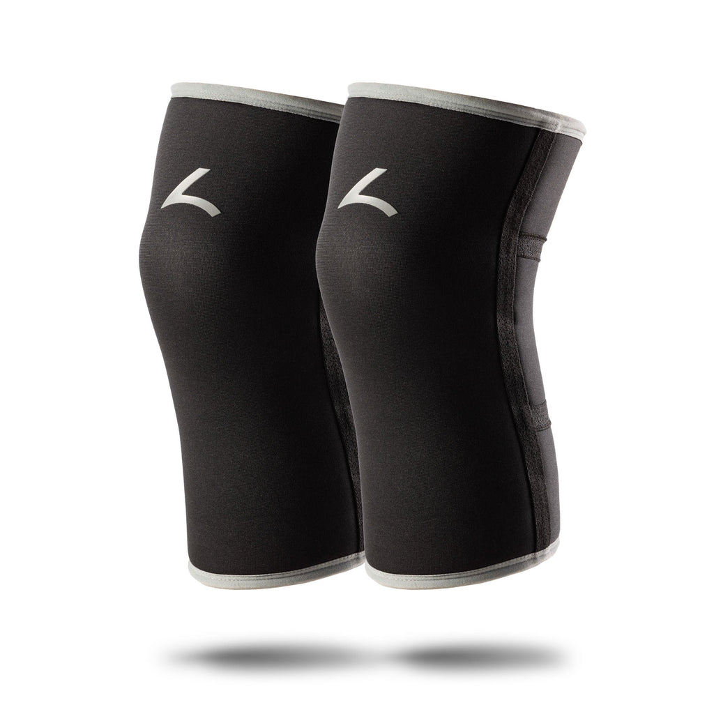 Reeva Powerlifting Knee Sleeves - Knie Bandages - 7 mm - Grijs