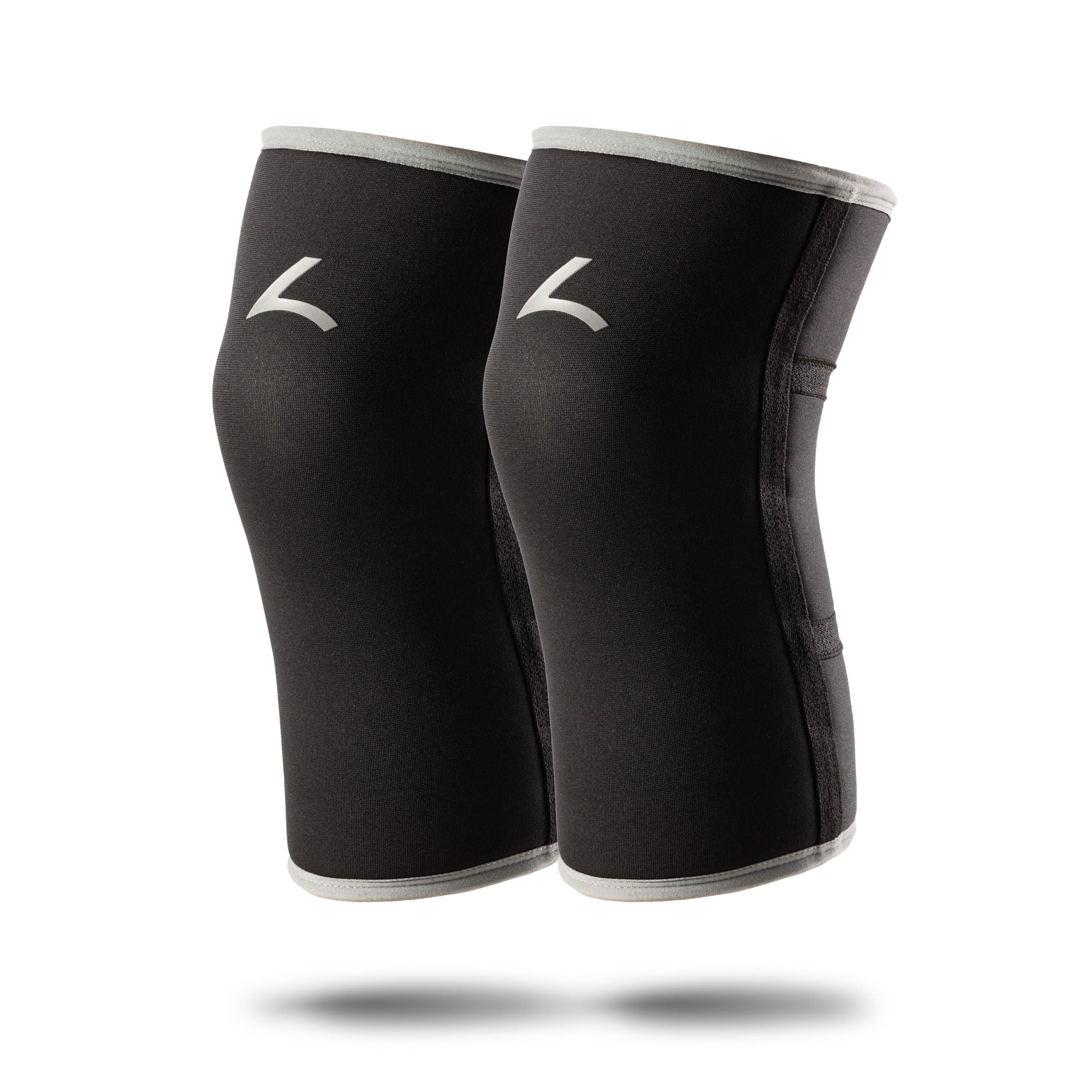 Reeva Powerlifting Knee Sleeves - Knie Bandages - 7 mm - Grijs