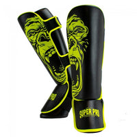 Super Pro Kids Scheenbeschermers Gorilla - Zwart/Geel