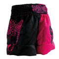 Super Pro Kids (Thai) Boxing Shorts Leopard - Zwart/Roze