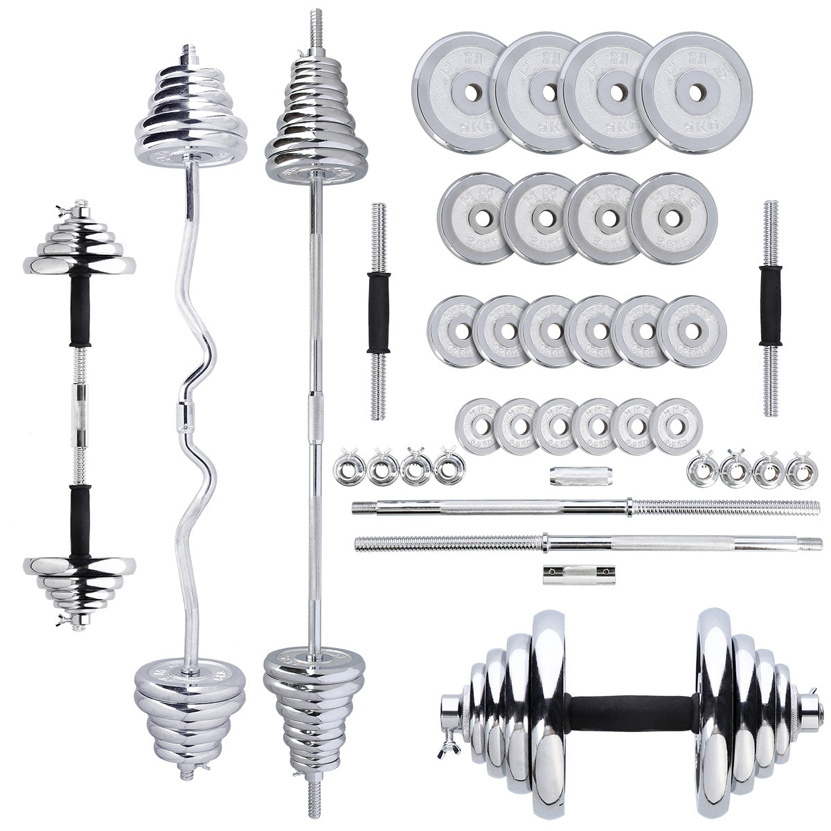 HMS Verstelbare Halter en Dumbbell Set met Opbergkoffer - 55 kg