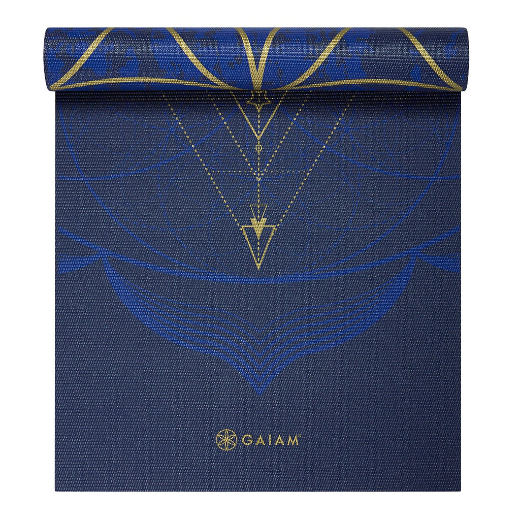 Gaiam Reversible Yogamat - 6 mm - Metallic Sun & Moon