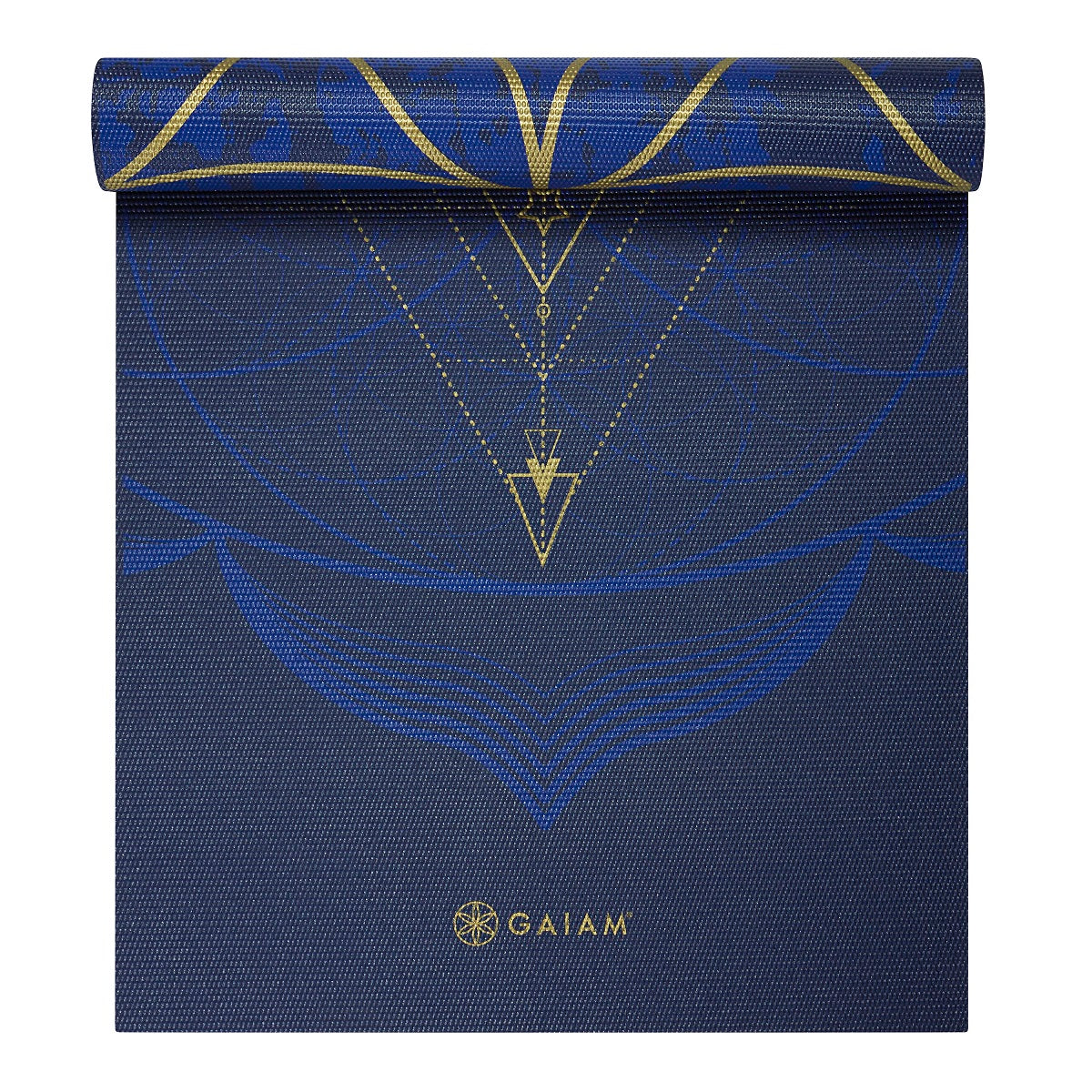 Gaiam Reversible Yogamat - 6 mm - Metallic Sun & Moon