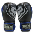 Super Pro Combat Gear Bokshandschoenen Kids Wolf - Zwart/Blauw
