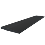 Flow Fitness Oploopprofiel Rubberen Met Waterdichte SBR-Laag  - 100 x 20 x 2 cm - Zwart