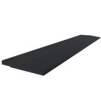 Flow Fitness Oploopprofiel Rubberen Tegel - 100 x 20 x 2 cm - Zwart