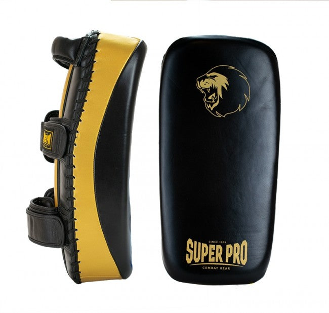 Super Pro Combat Gear Lederen Thaipad - Zwart / Goud