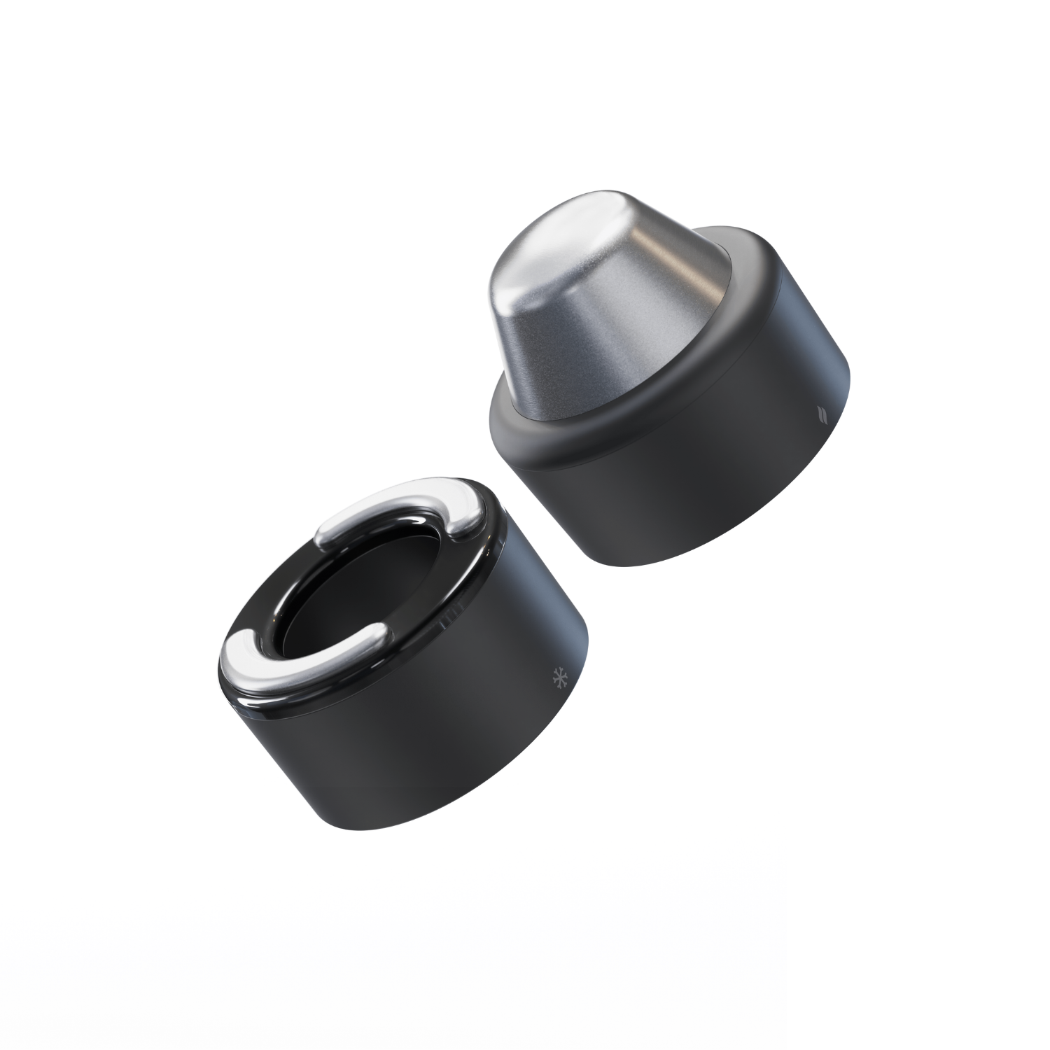 Therabody TheraFace Hot & Cold Rings - Zwart