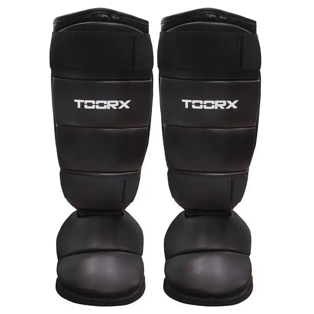 Toorx Fitness Scheenbeschermer PU - met voetbeschermer - L/XL