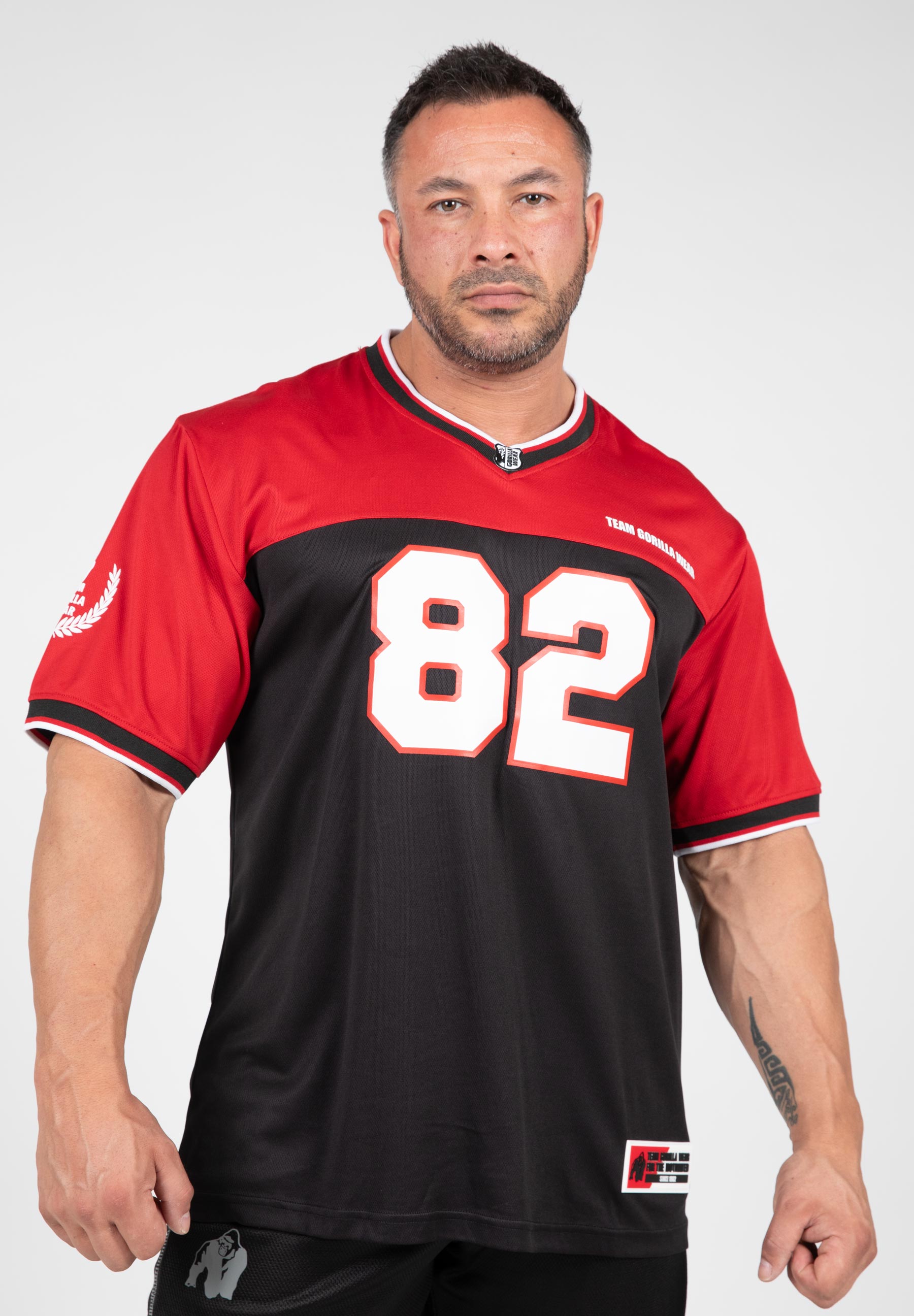 Gorilla Wear Trenton Football Jersey - Zwart/Rood