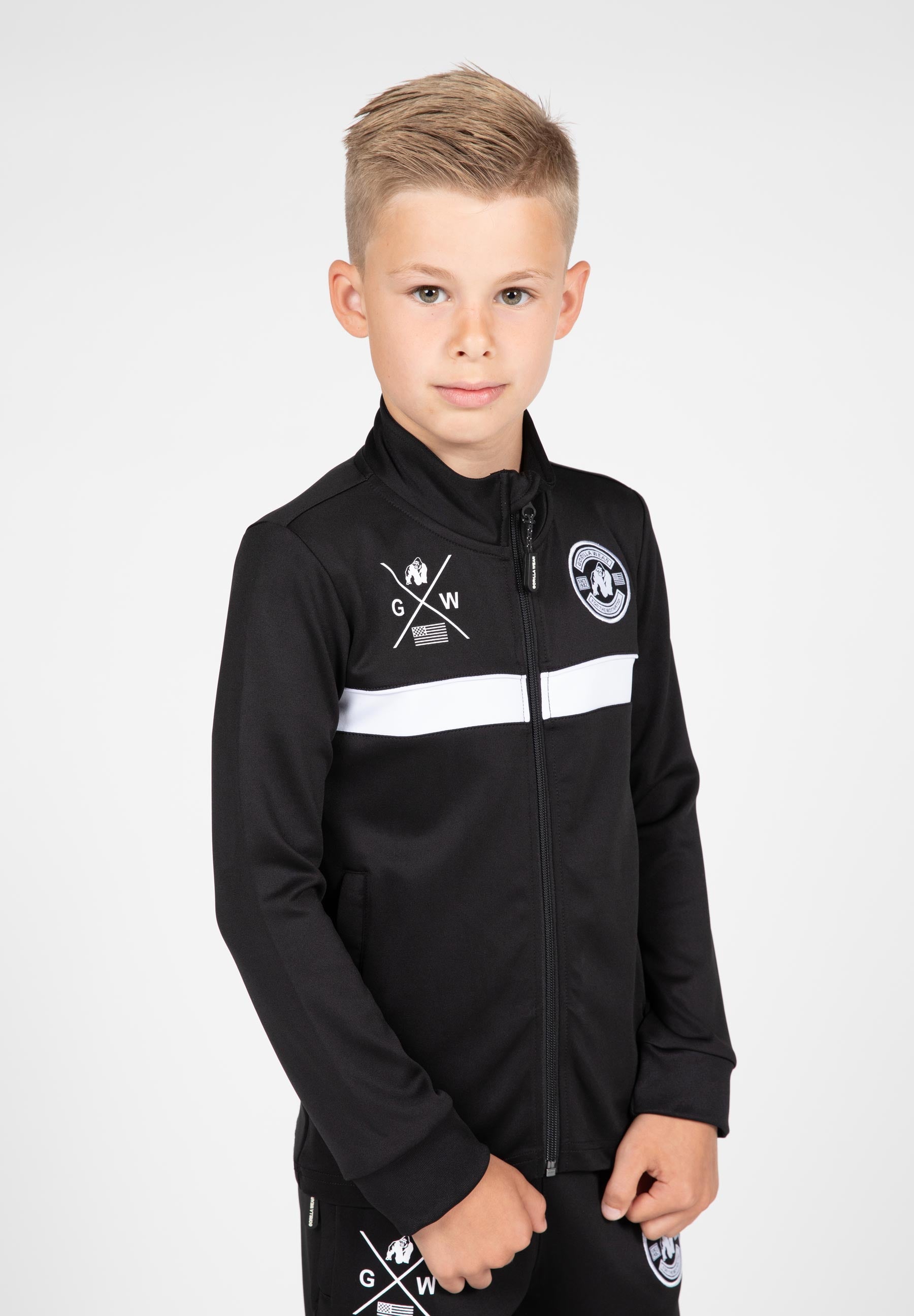 Gorilla Wear Vernon Kids Trainingsjas - Zwart