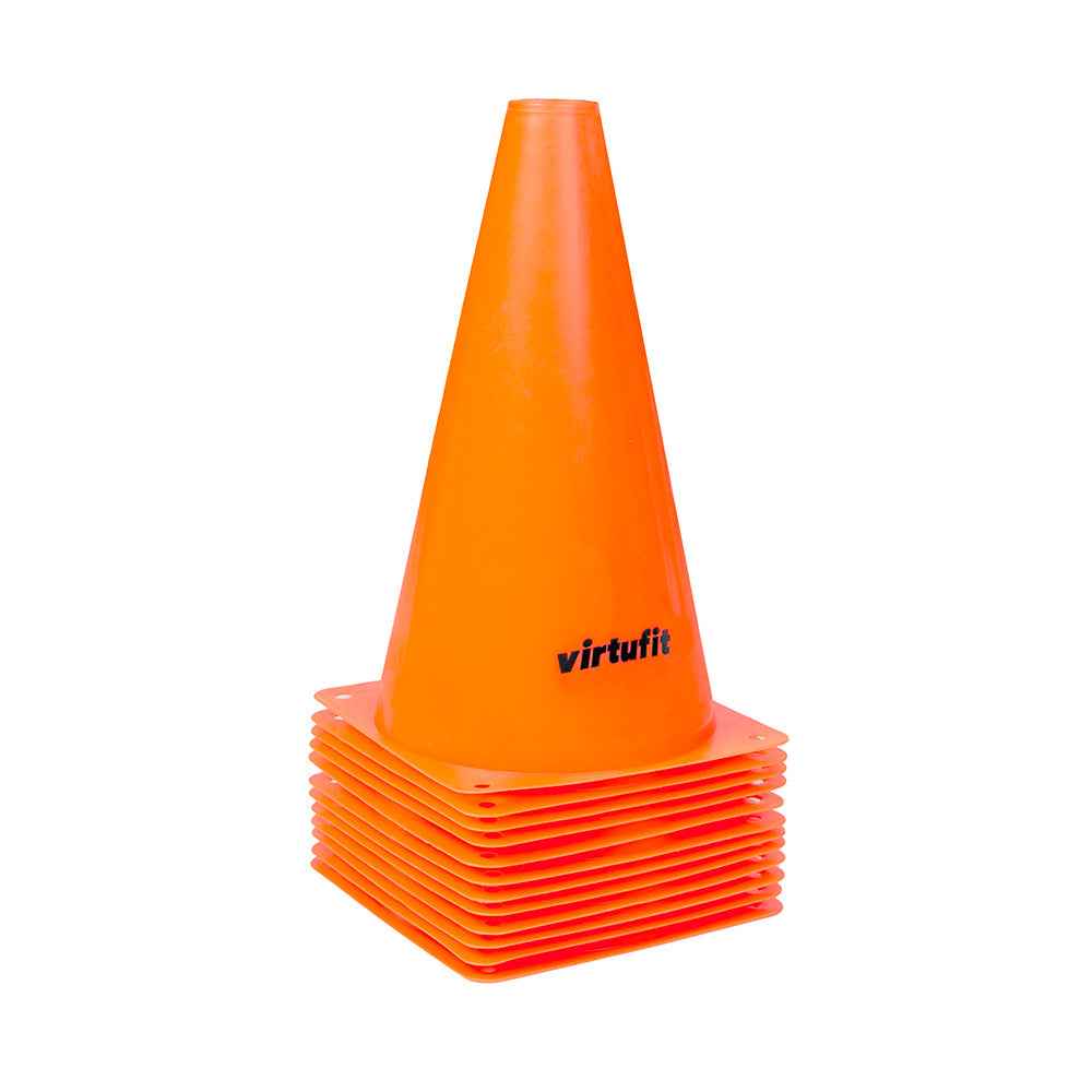 VirtuFit Pionnen Set - 23 cm - 12 Stuks - Oranje
