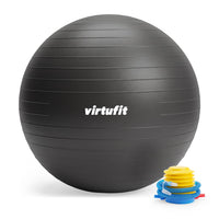 VirtuFit Anti-Burst Fitnessbal Pro - Gymbal - Swiss Ball - met Pomp - Zwart - 85 cm