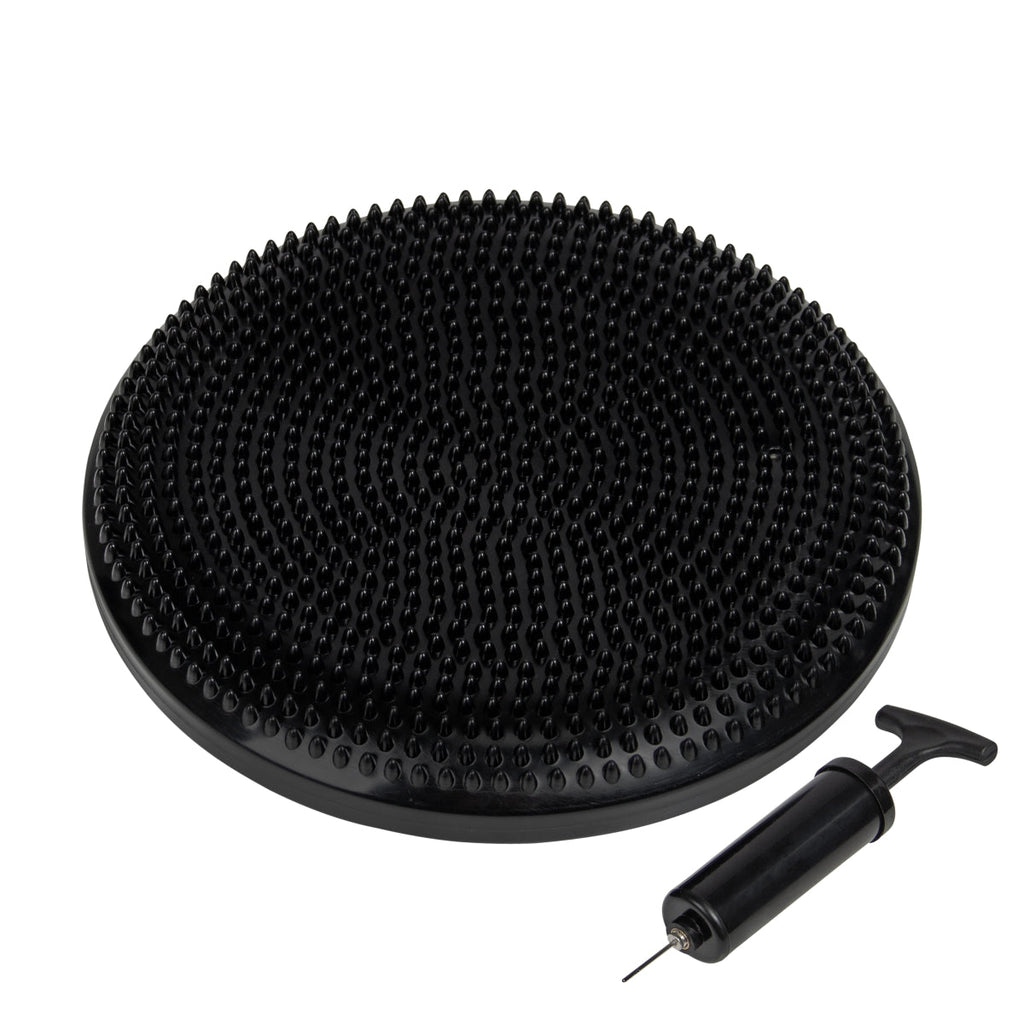 VirtuFit Balanskussen - Wiebelkussen - Air Stepper pad - met Pomp - Zwart