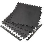 VirtuFit Fitness Puzzelmat – 4-delige Vloermat – 120×120 cm – Zwart