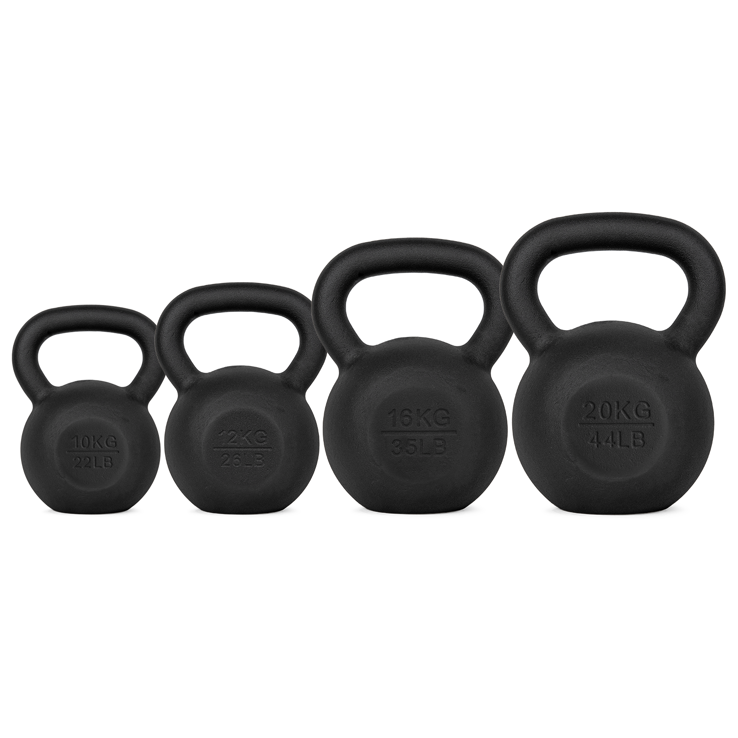 VirtuFit Kettlebell Set Gietijzer 10-12-16-20 kg