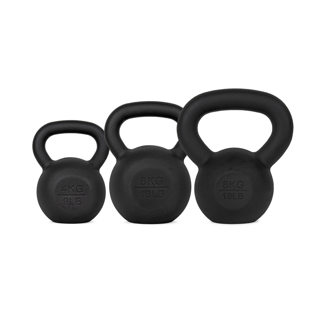 VirtuFit Kettlebell Set Gietijzer 4-6-8 kg
