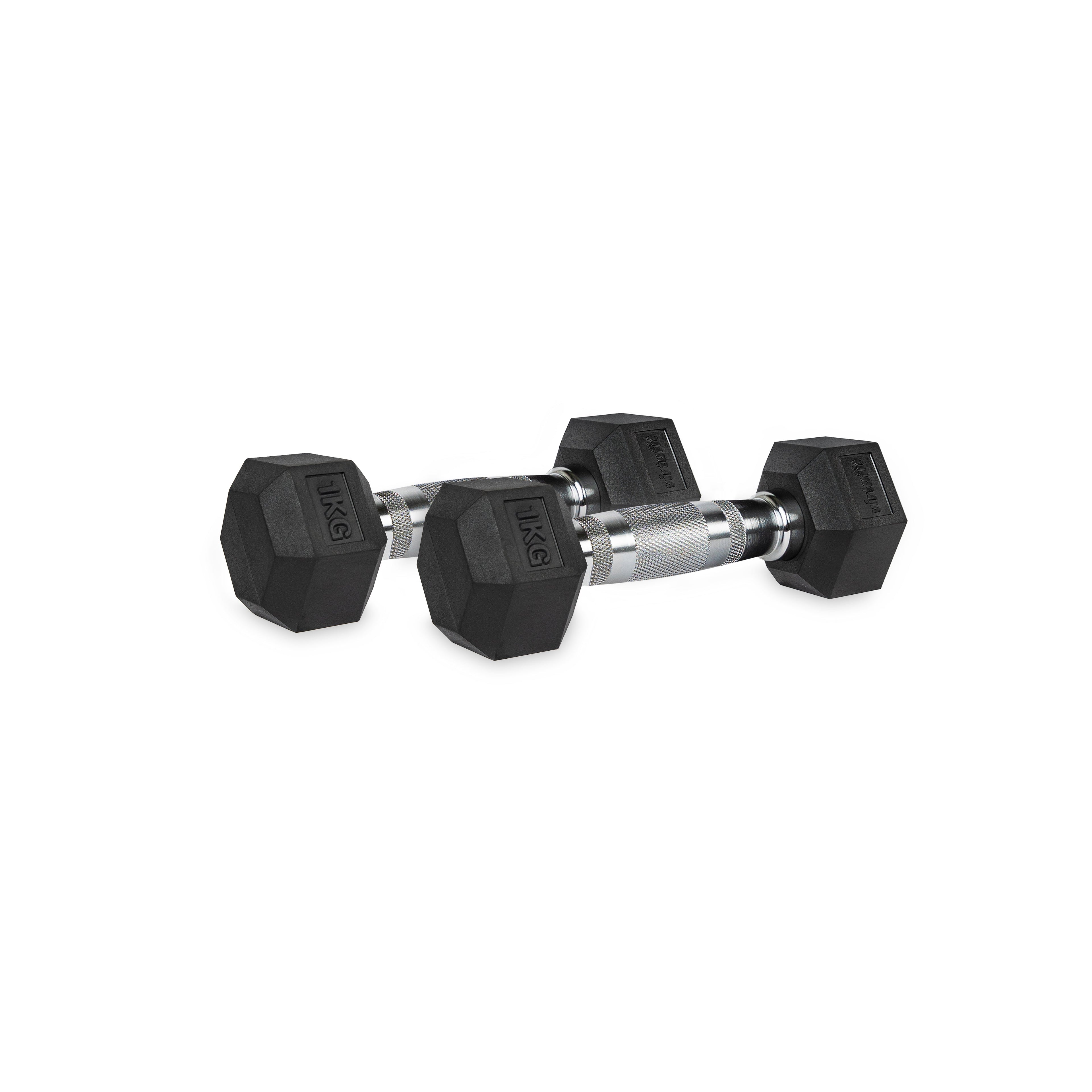 VirtuFit Hexa Dumbbell Pro Set - 2 x 1 kg