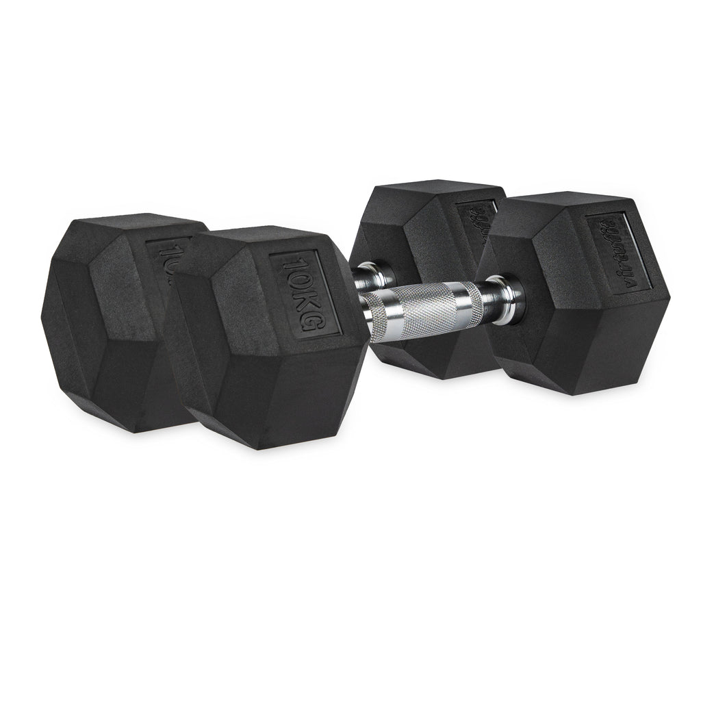 VirtuFit Hexa Dumbbell Pro Set - 2 x 10 kg