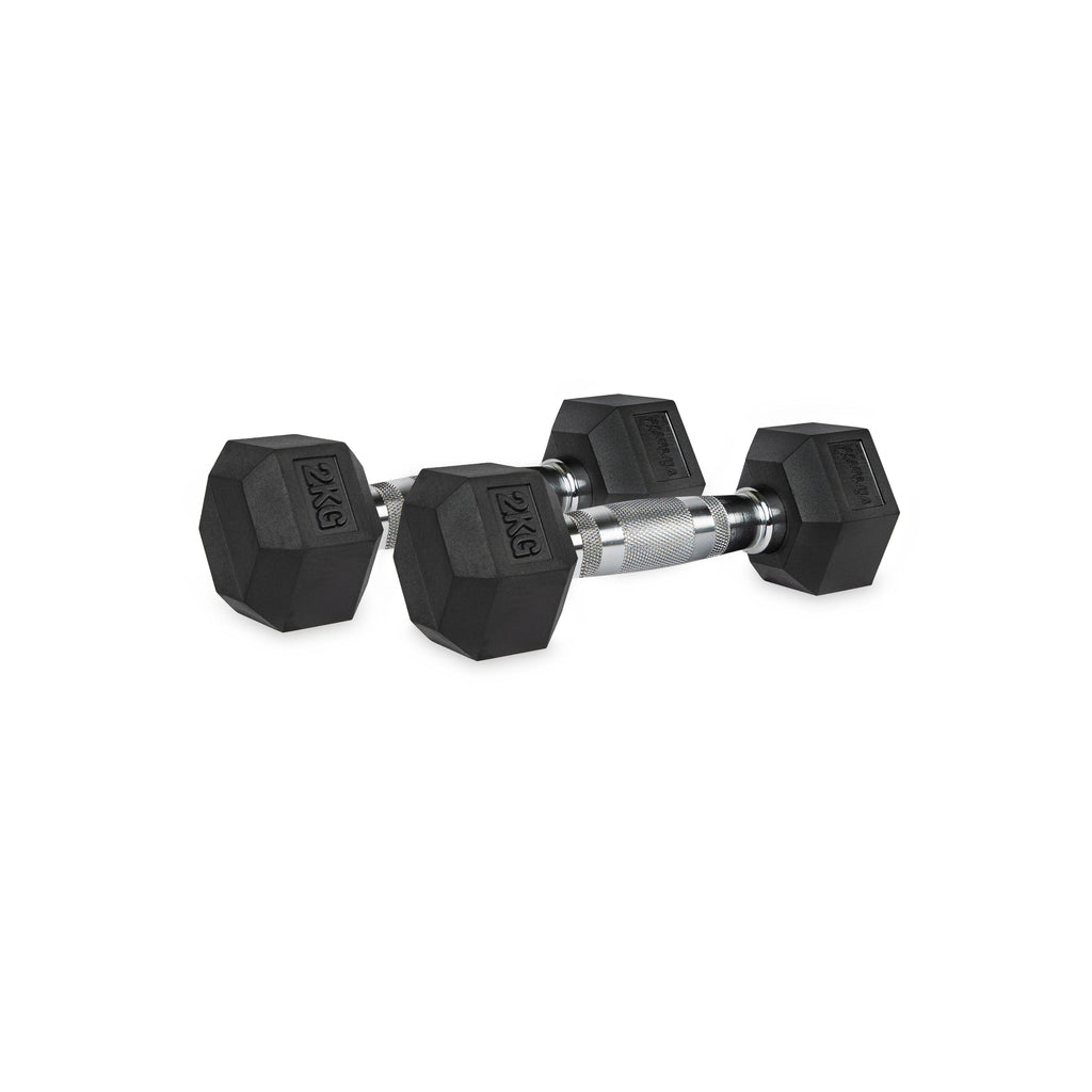 VirtuFit Hexa Dumbbell Pro Set - 2 x 2 kg