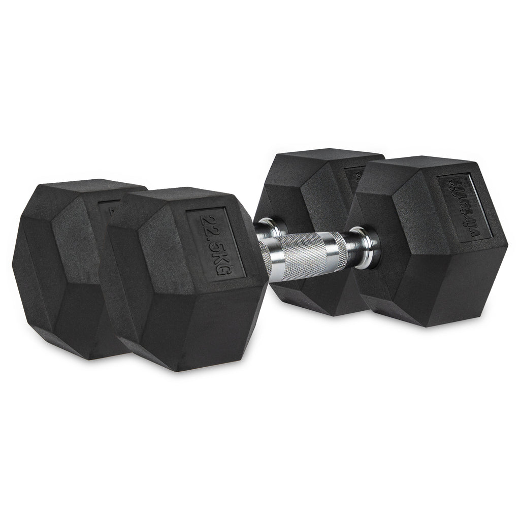 VirtuFit Hexa Dumbbell Pro Set - 2 x 22,5 kg