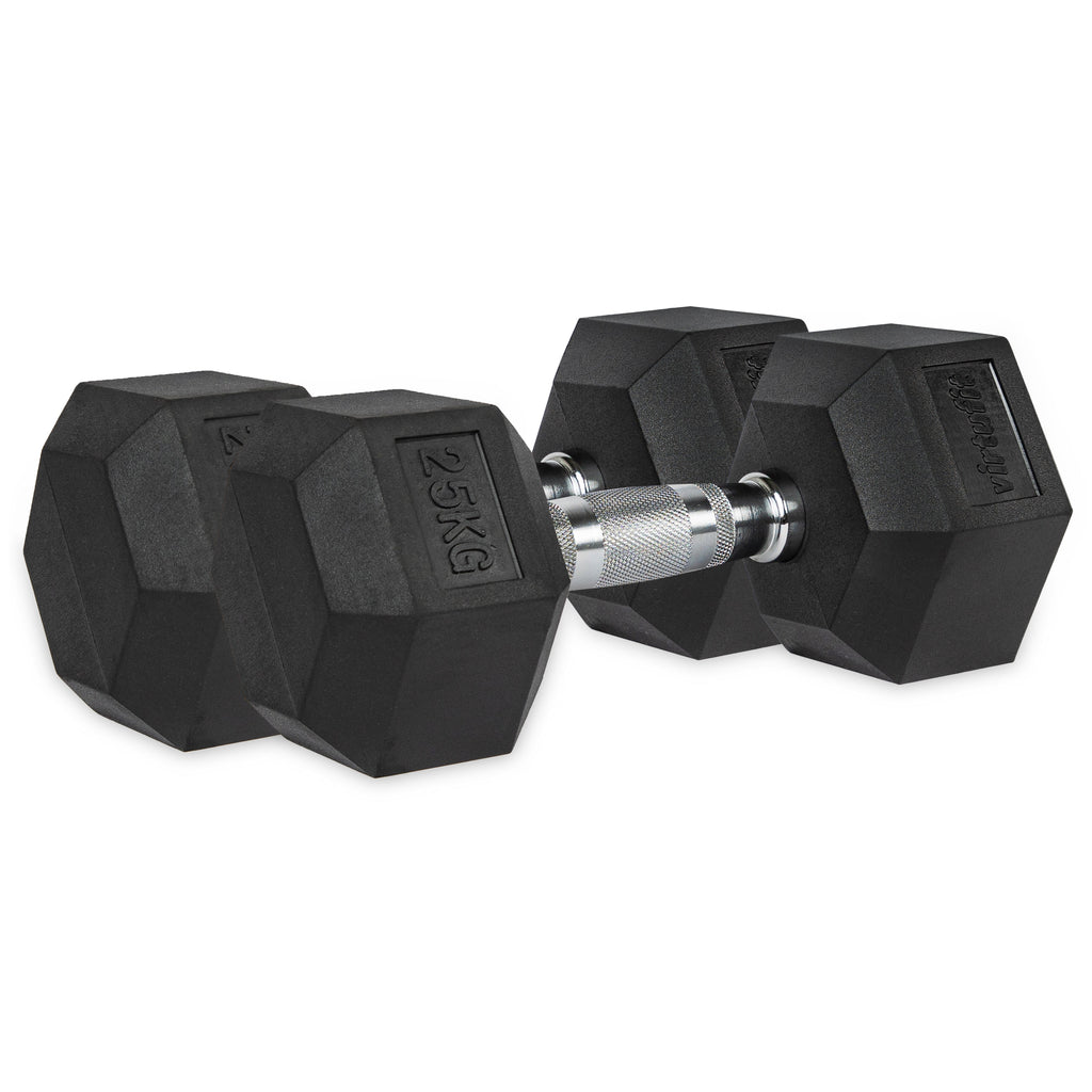 VirtuFit Hexa Dumbbell Pro Set - 2 x 25 kg