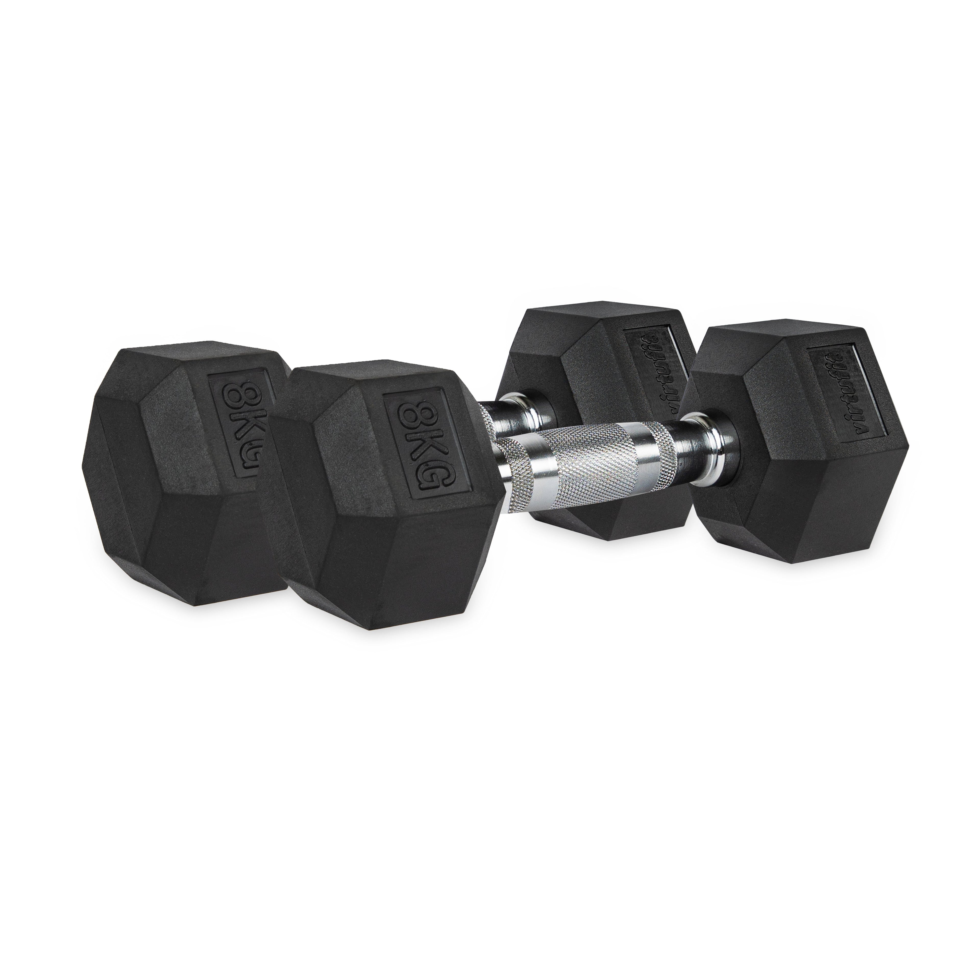 VirtuFit Hexa Dumbbell Pro Set - 2 x 8 kg