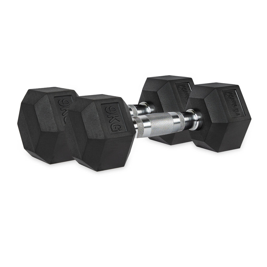 VirtuFit Hexa Dumbbell Pro Set - 2 x 9 kg