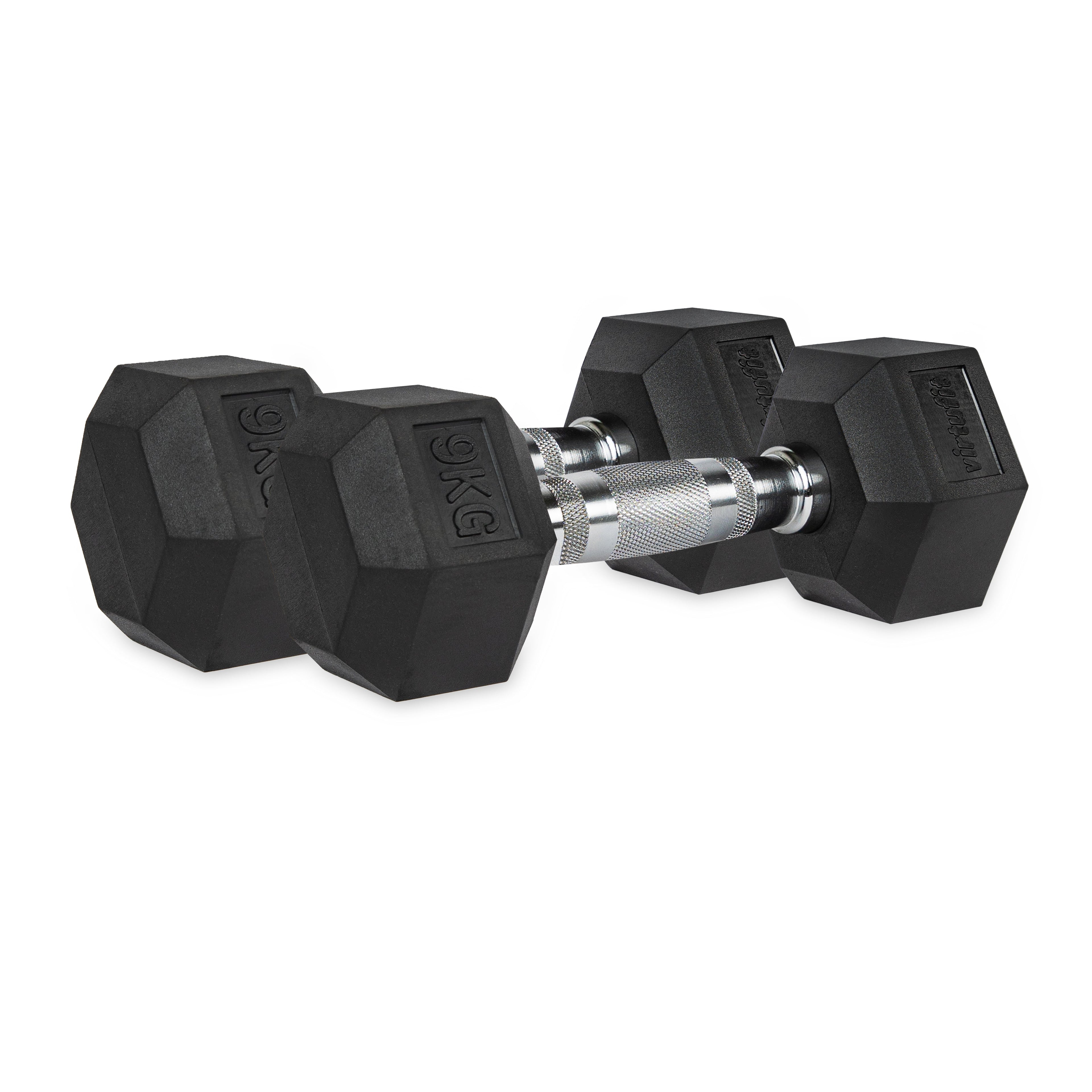 VirtuFit Hexa Dumbbell Pro Set - 2 x 9 kg