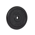 VirtuFit Gietijzeren Halterschijf - Halter gewicht - 30 mm - 10 kg - Zwart