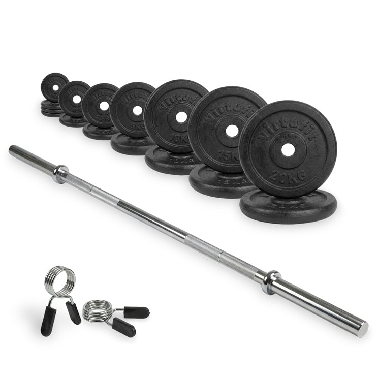 VirtuFit Gietijzeren Halterset - 120kg