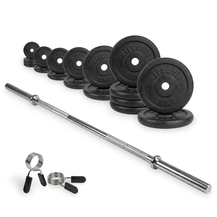 VirtuFit Gietijzeren Halterset - 150kg