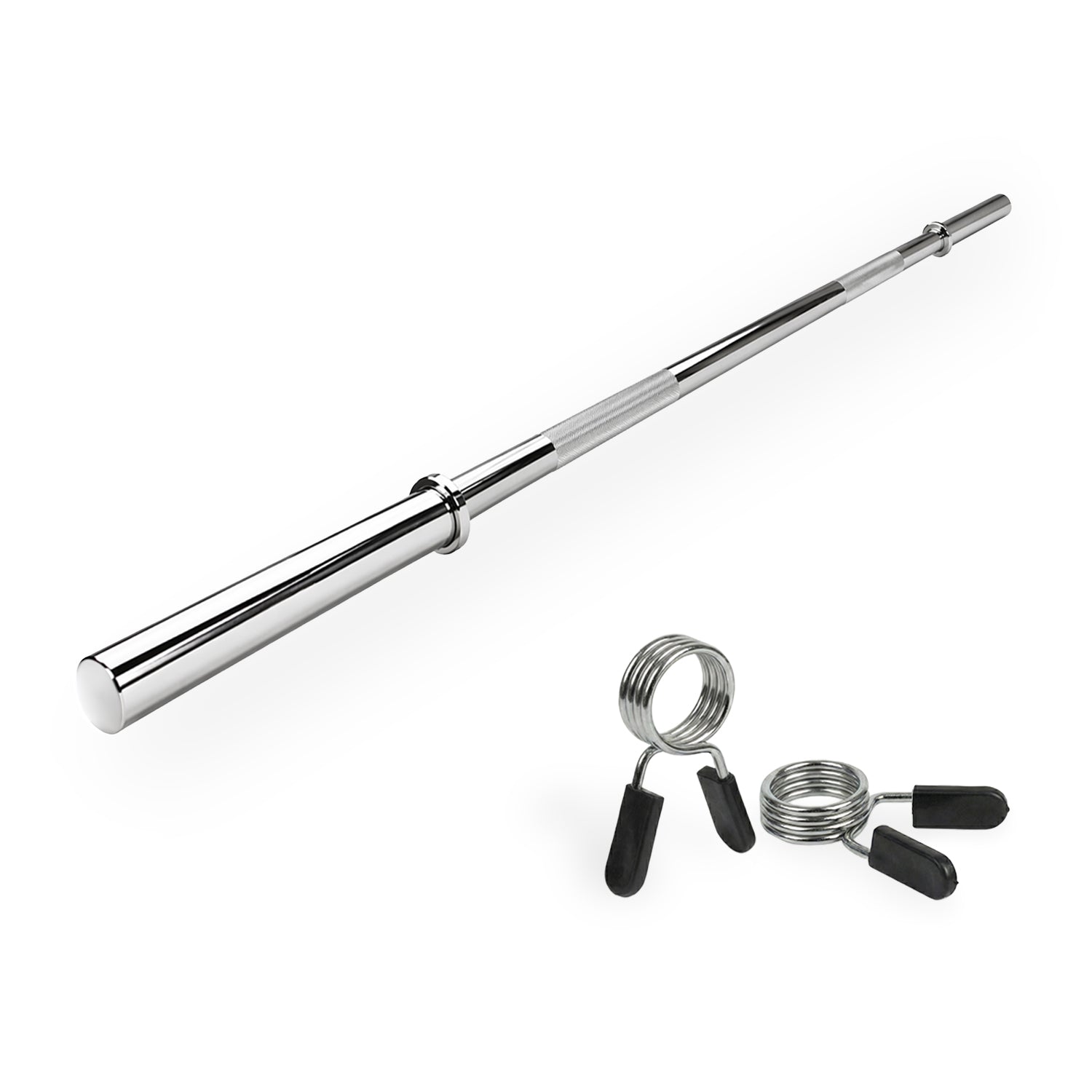VirtuFit Halterstang - 120 cm - Veerclipsluiting - 30 mm
