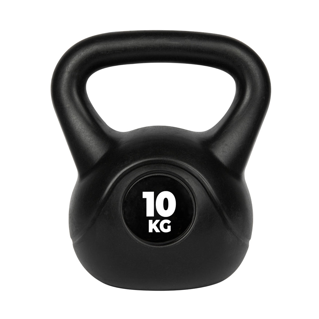 VirtuFit PVC Kettlebell - 10 kg - Zwart