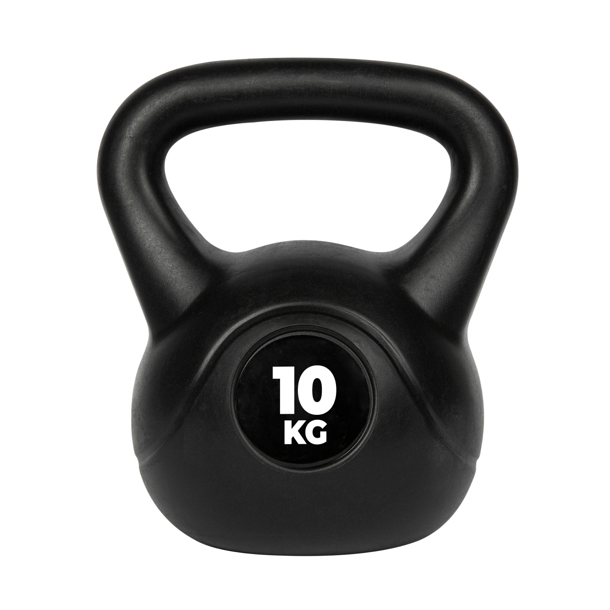 VirtuFit PVC Kettlebell - 10 kg - Zwart