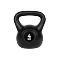 VirtuFit PVC Kettlebell - 4 kg - Zwart