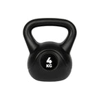 VirtuFit PVC Kettlebell - 4 kg - Zwart