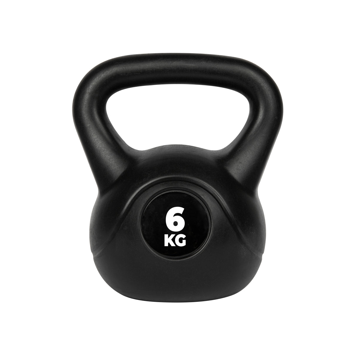 VirtuFit PVC Kettlebell - 6 kg - Zwart