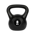 VirtuFit PVC Kettlebell - 8 kg - Zwart