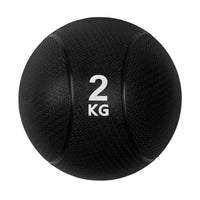 VirtuFit Medicijnbal Pro - Medicine Ball - 2 kg - Rubber - Zwart