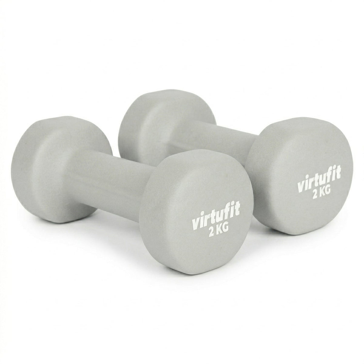 VirtuFit Vinyl Dumbbell Set Pro - 2 x 2 kg - Tweedekans