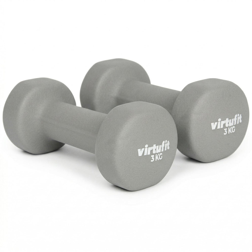 VirtuFit Vinyl Dumbbell Set Pro - 2 x 3 kg