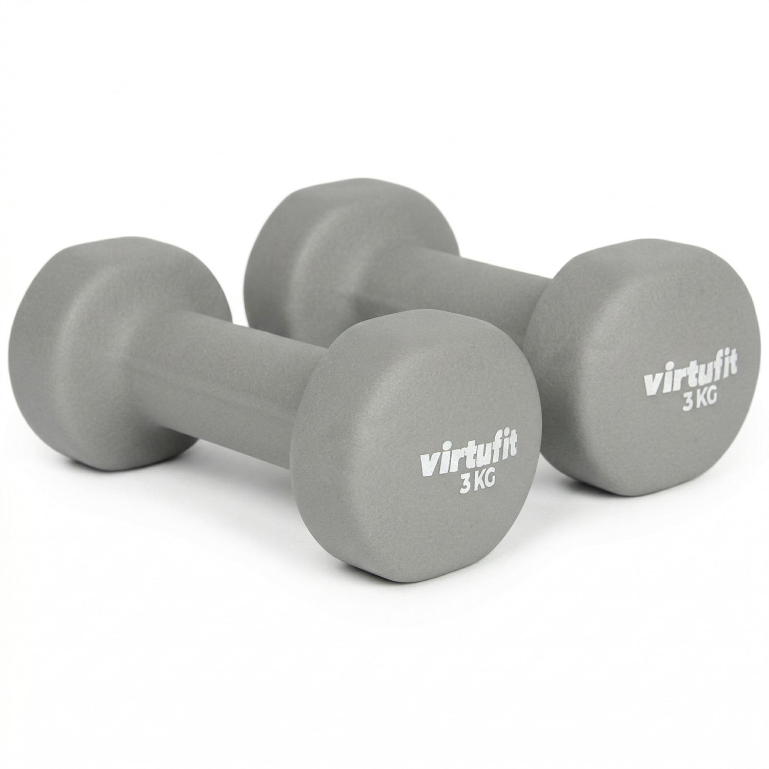VirtuFit Vinyl Dumbbell Set Pro - 2 x 3 kg