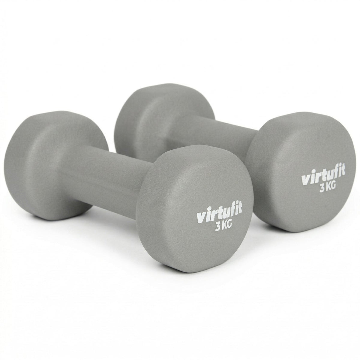VirtuFit Vinyl Dumbbell Set Pro - 2 x 3 kg - Tweedekans