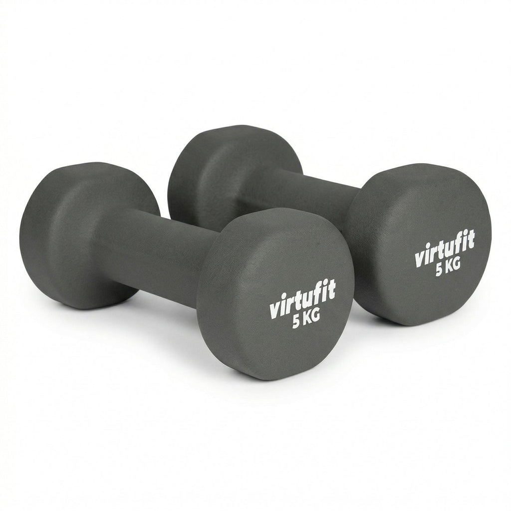 VirtuFit Vinyl Dumbbell Set Pro - 2 x 5 kg
