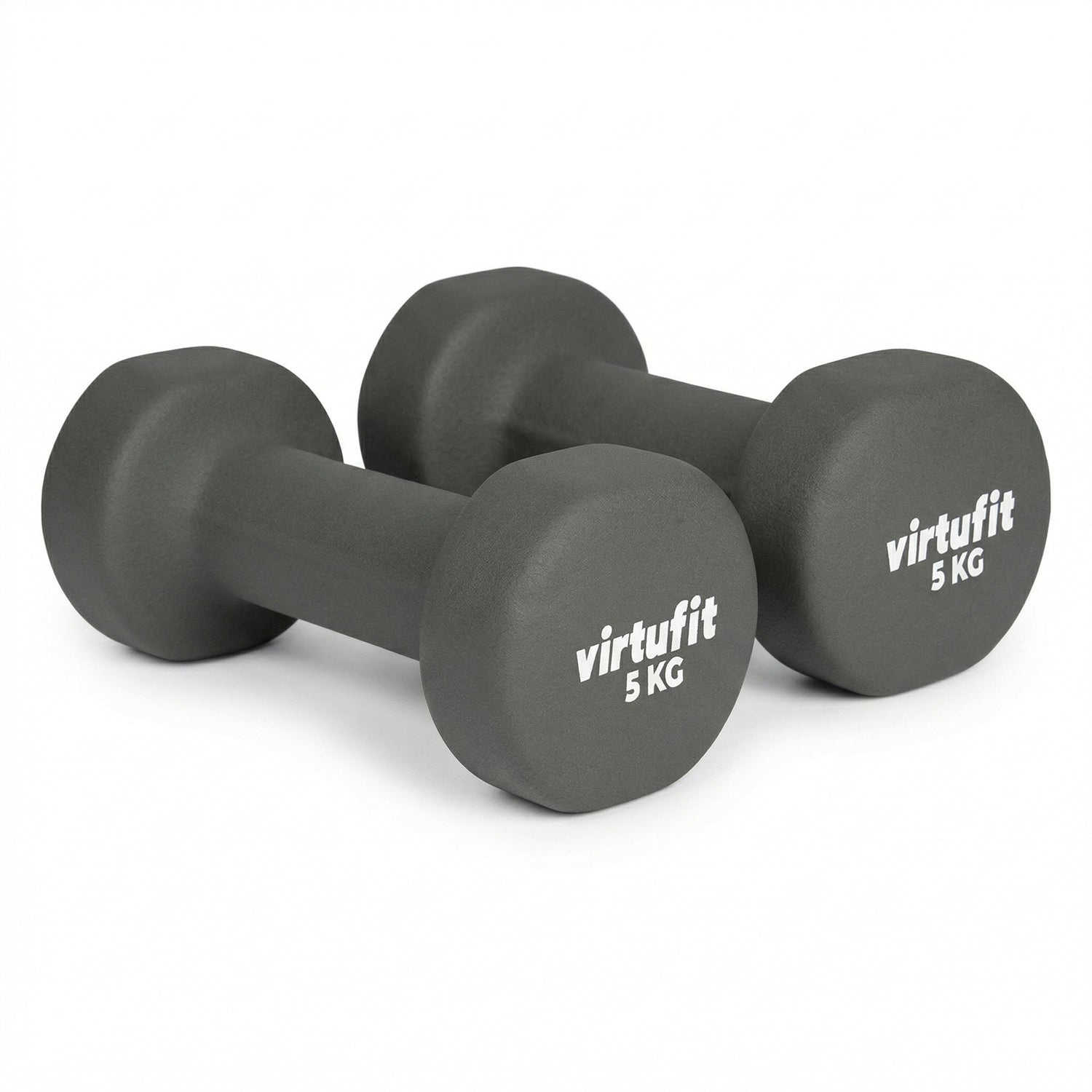 VirtuFit Vinyl Dumbbell Set Pro - 2 x 5 kg
